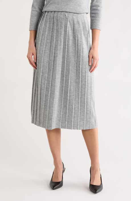 Vince Camuto Pleated Midi Skirt