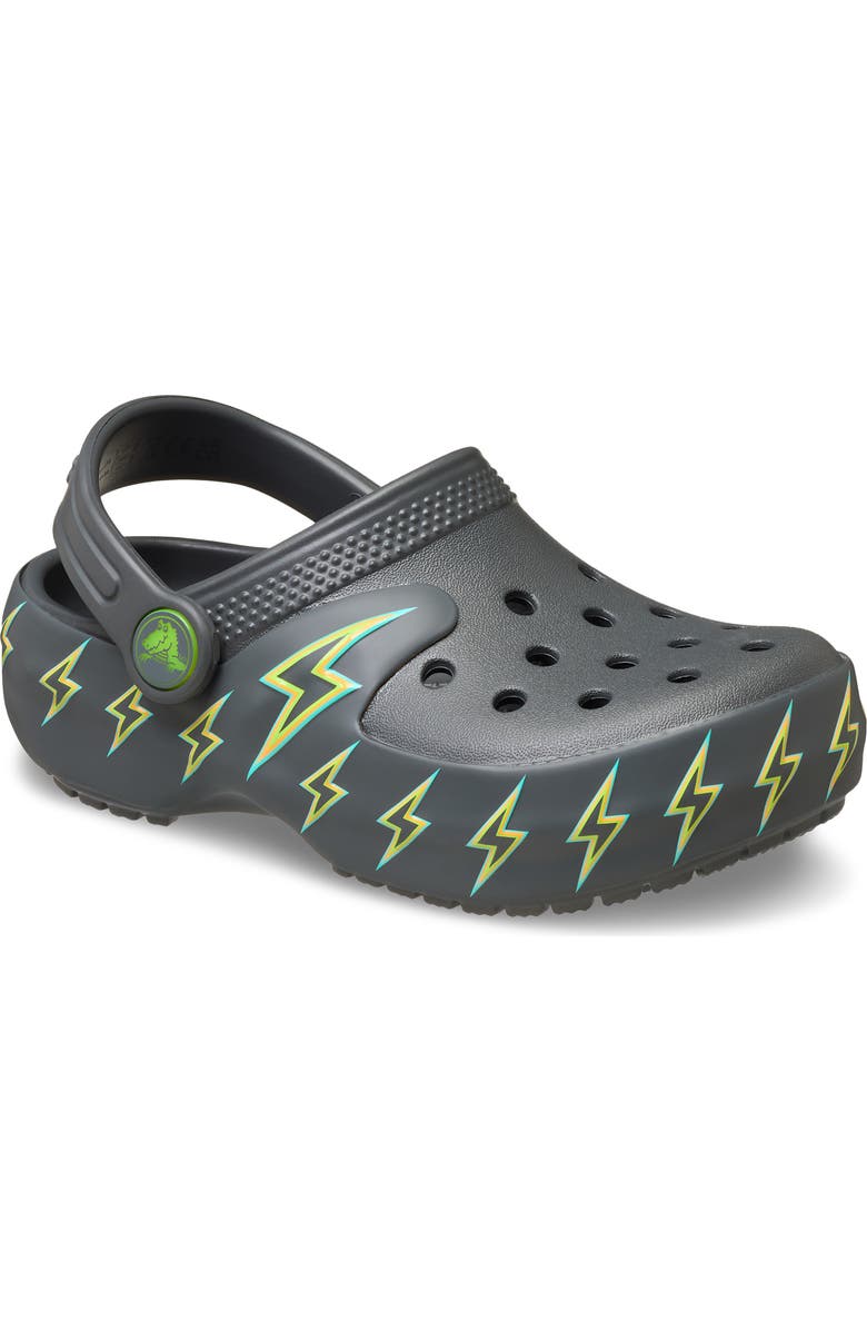 CROCS Kids' Classic Bot Light-Up Clog, Main, color, Carbon