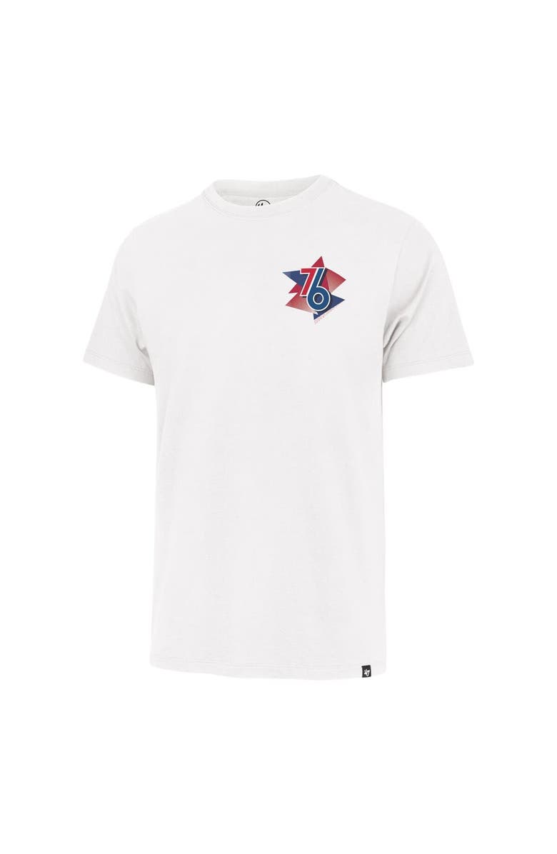 '47 Men's '47  White Philadelphia 76ers City Edition Backboard T-Shirt, Alternate, color, White