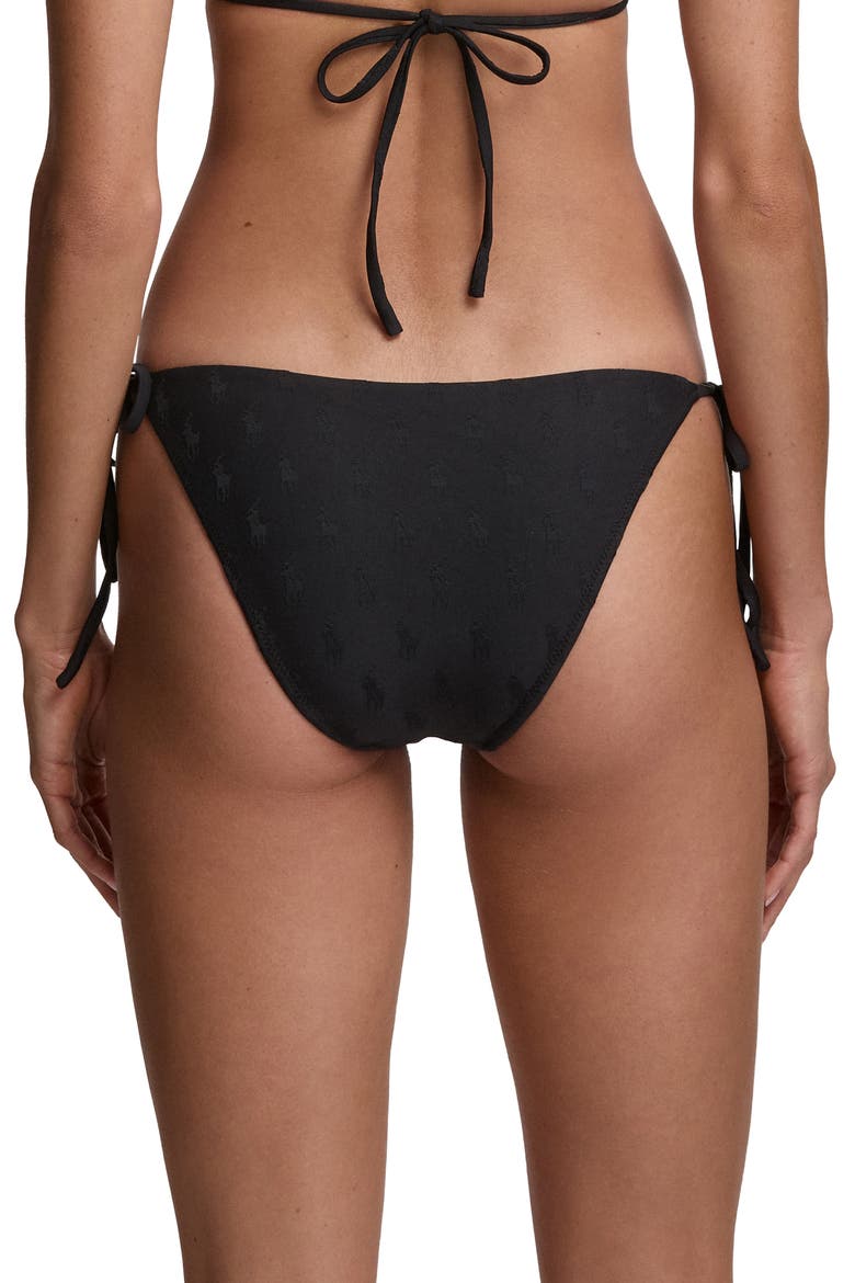 RIcky Side Tie Bikini Bottoms, Alternate, color, BLACK