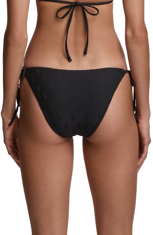 Polo Ralph Lauren Ricky Side Tie Bikini Bottoms In Black