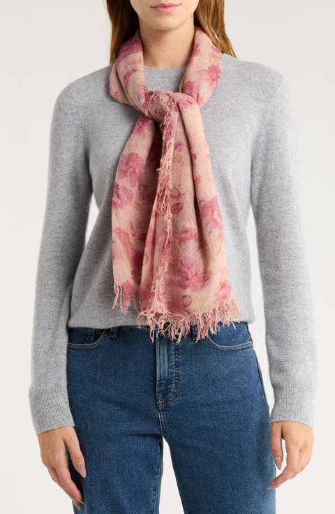 Fringe Cashmere & Silk Scarf
