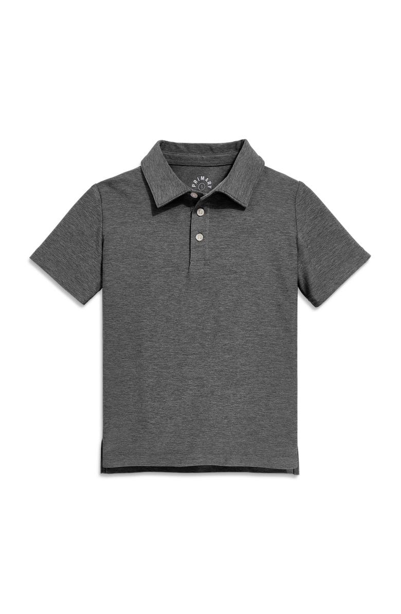 Primary Short Sleeve Flexknit Polo, Main, color, Charcoal