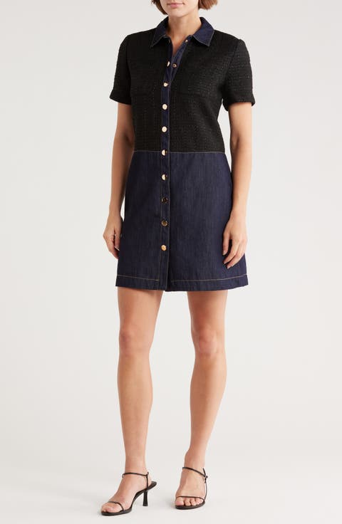 Mixed Media Shirtdress