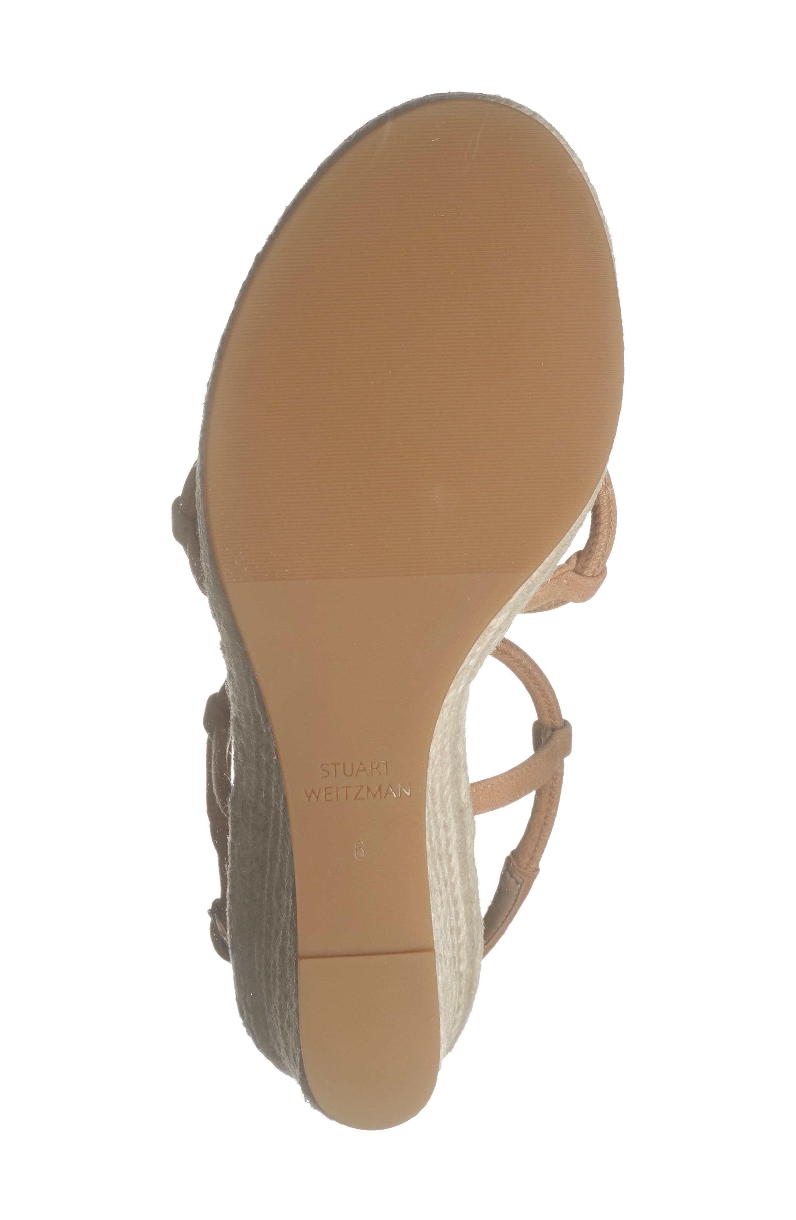 Nilla Espadrille Platform Wedge Sandal, Alternate, color, CAMEL
