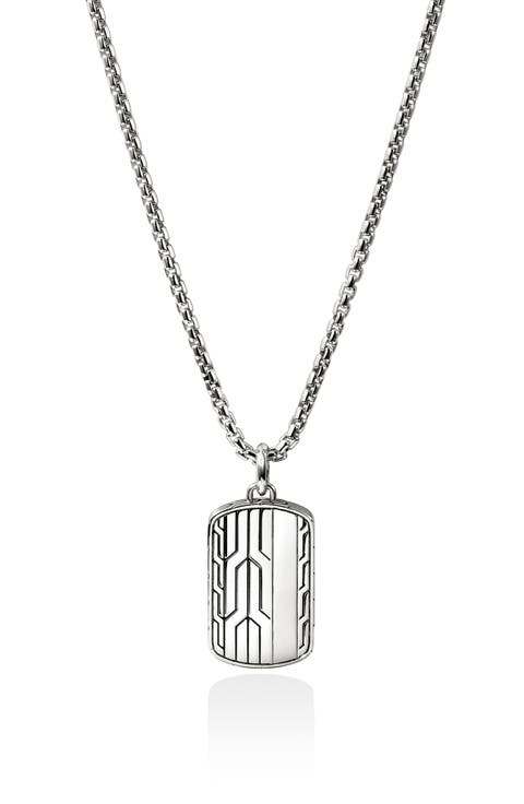 Icon 50 Tag Pendant Necklace