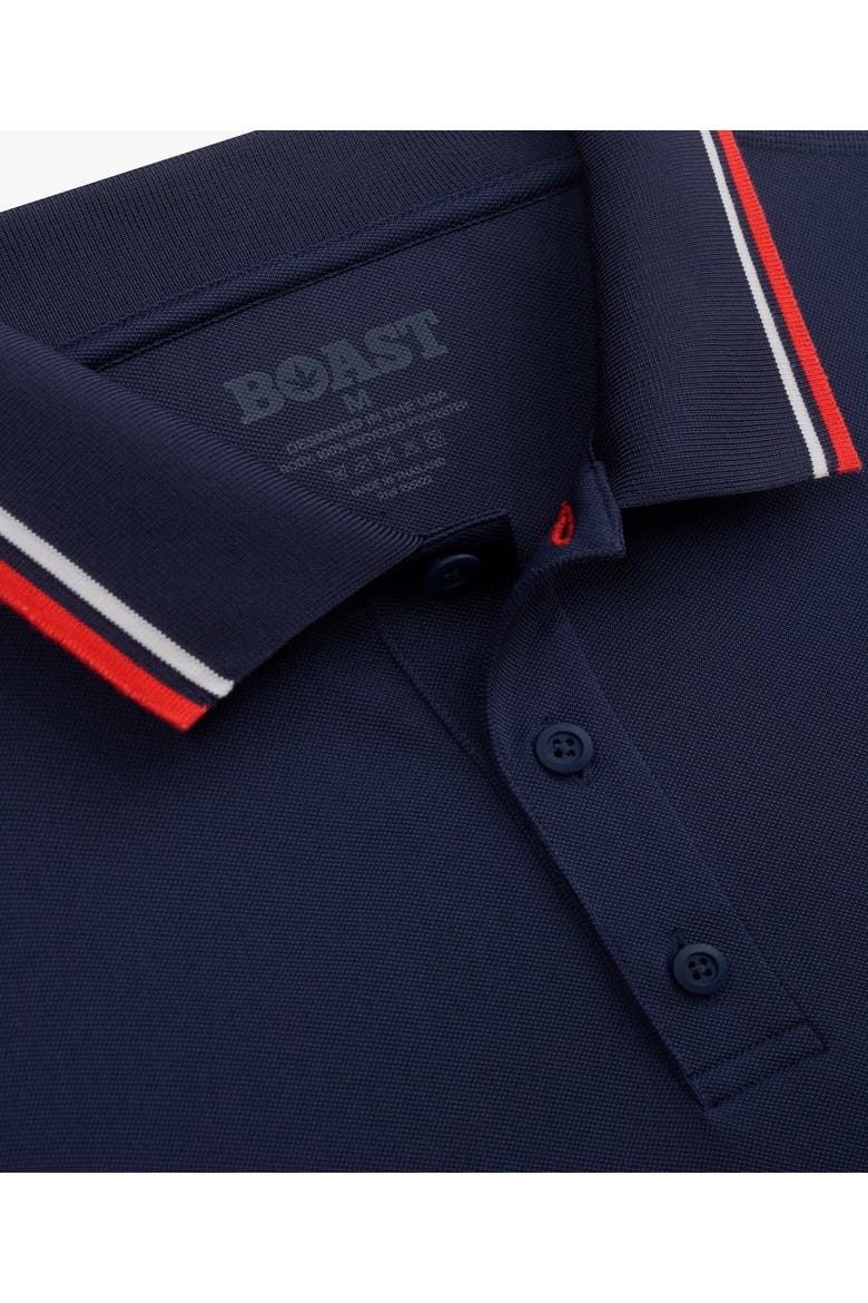 Tipped Match Polo 2.0, Alternate, color, Navy Red White