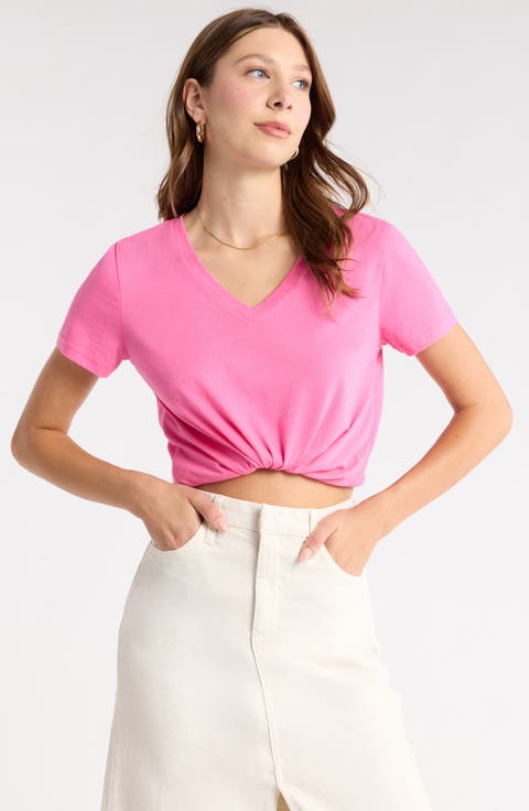 V-Neck Cotton T-Shirt