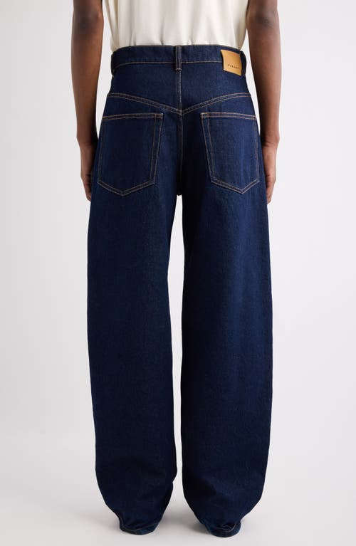 Isabel Marant Jameson Wide Leg Jeans In Blue