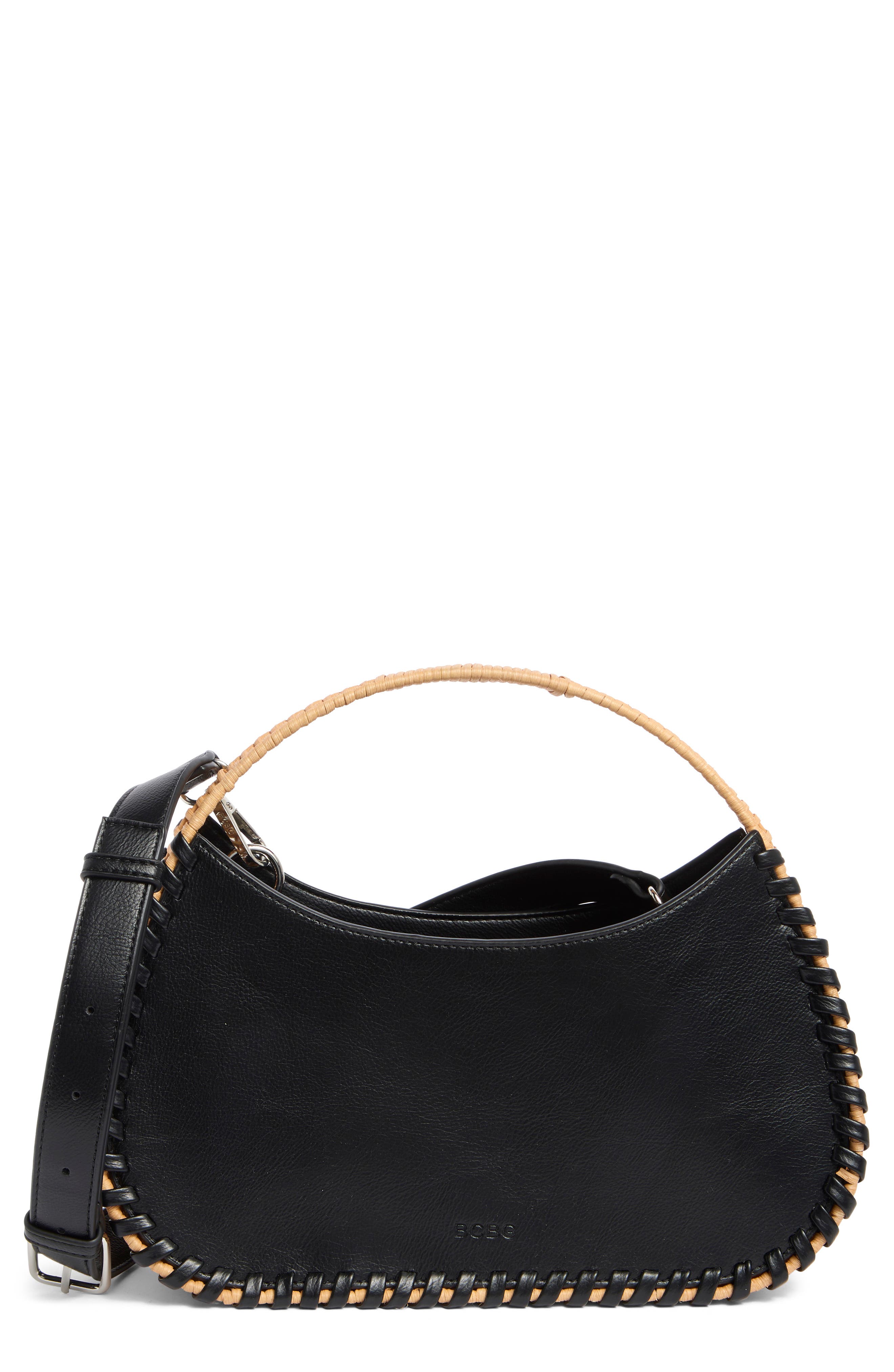 BCBG Wicker Whipstitch Tote Bag