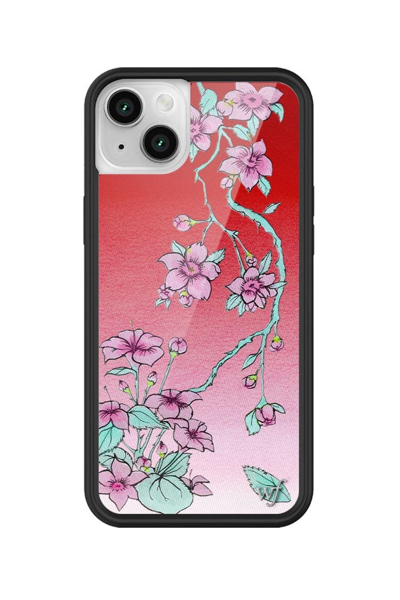 Serena Floral iPhone Case, Main, color, Red