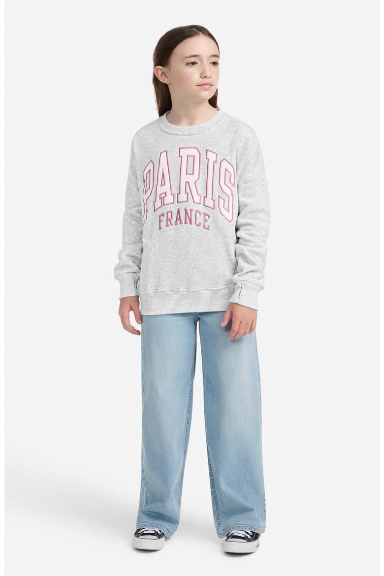 Kids' I Heart Paris Fleece Graphic Sweatshirt, Alternate, color, GH3ANF LIG