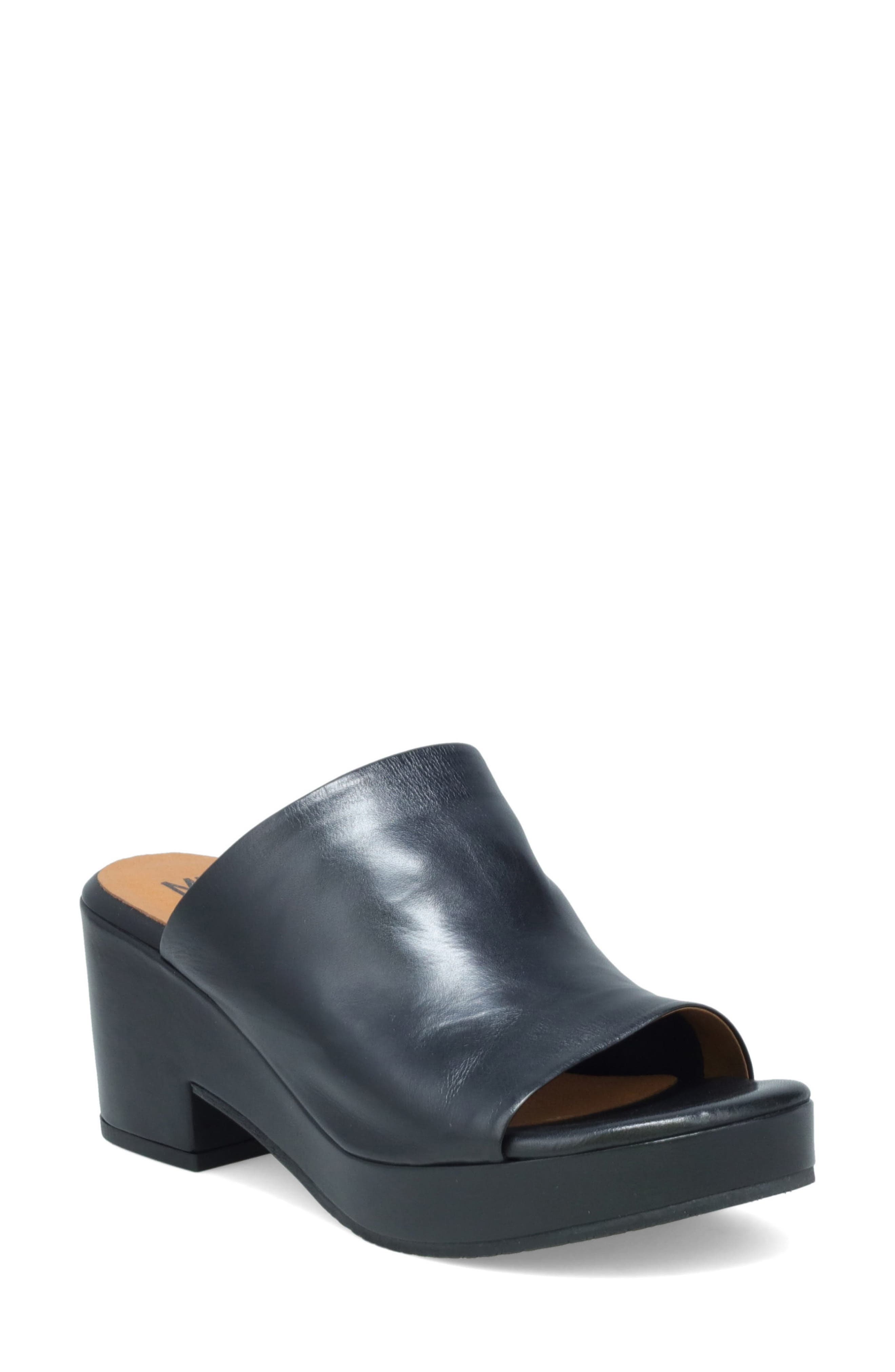 Miz Mooz Gwen Platform Sandal in Black 