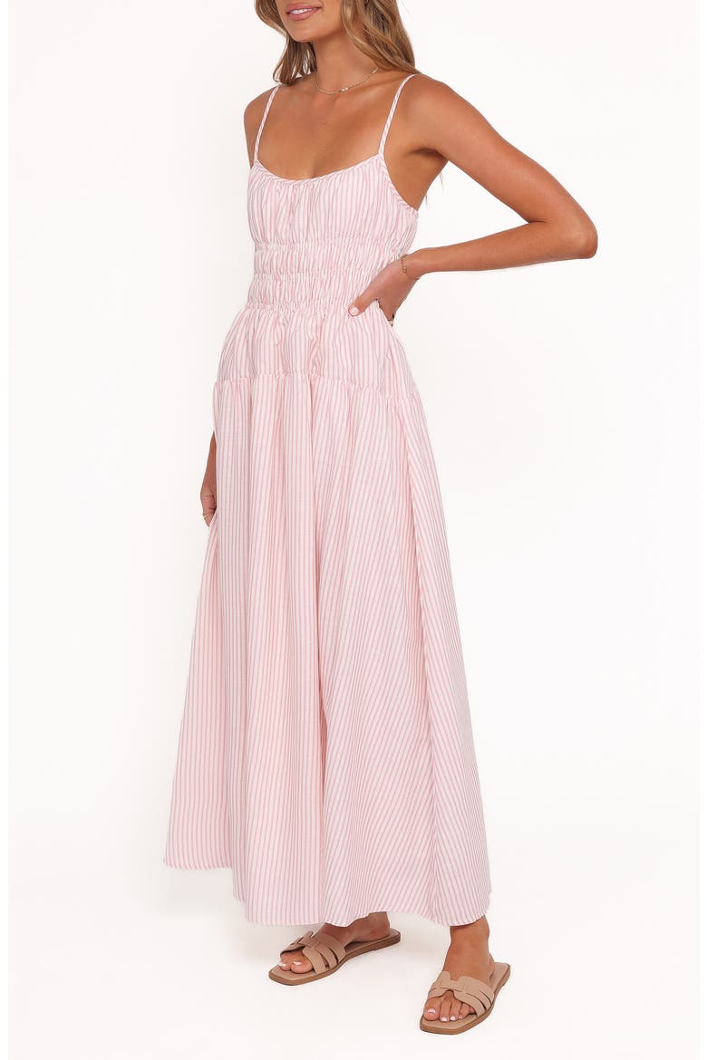 Brittany Stripe Maxi Sundress, Alternate, color, PINK STRIPE