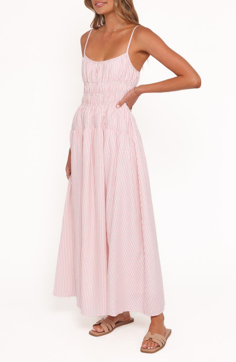 Petal & Pup Brittany Stripe Maxi Sundress, Alternate, color, Pink Stripe