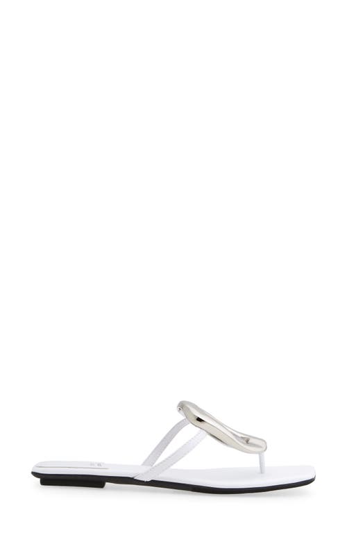 Jeffrey Campbell Linques Flip Flop In White