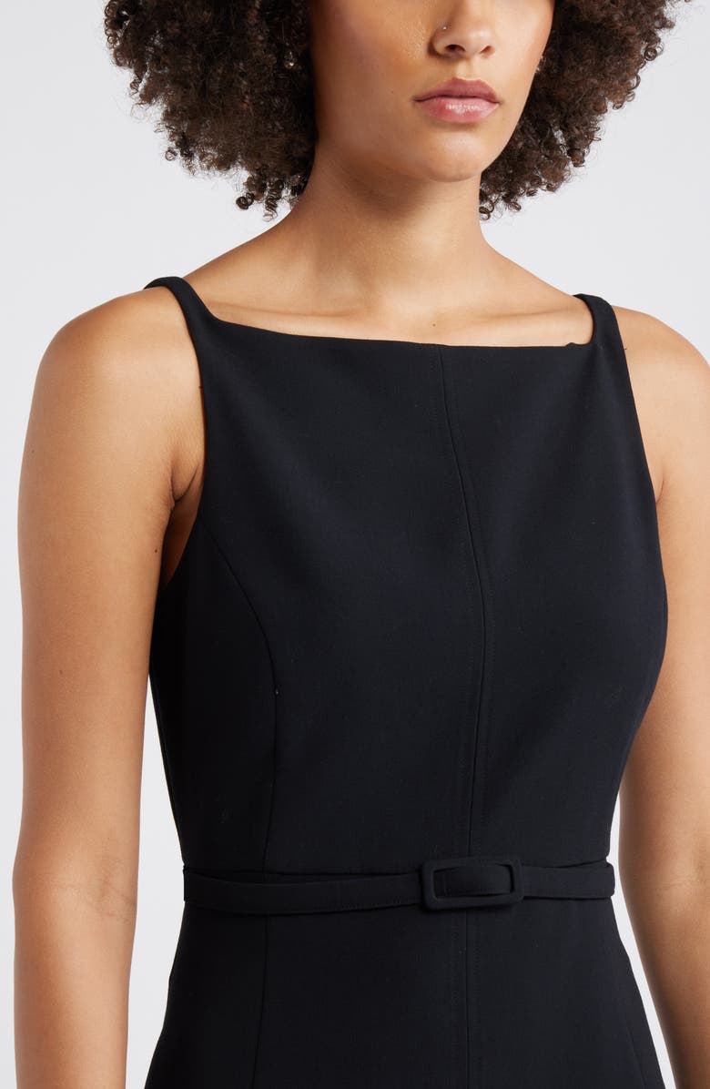 Open Edit The Icon Belted Minidress, Alternate, color, Black