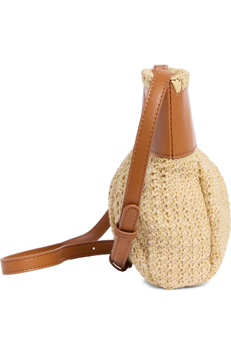 MODA LUXE Straw Crossbody Clutch, Alternate, color, Tan