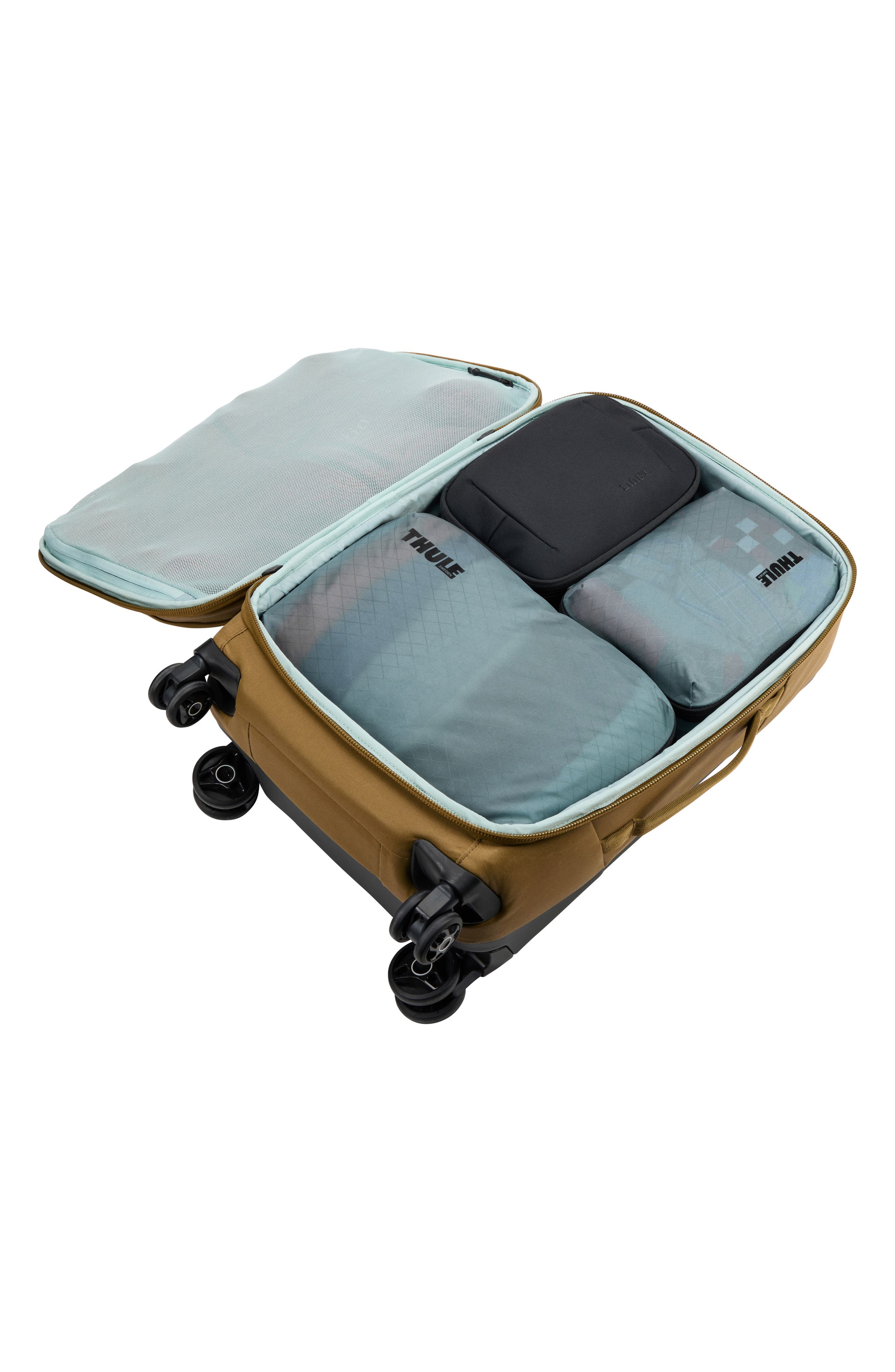 Thule Two-Piece Compression Packing Cube Luggage Set, Alternate, color, Pond Gray