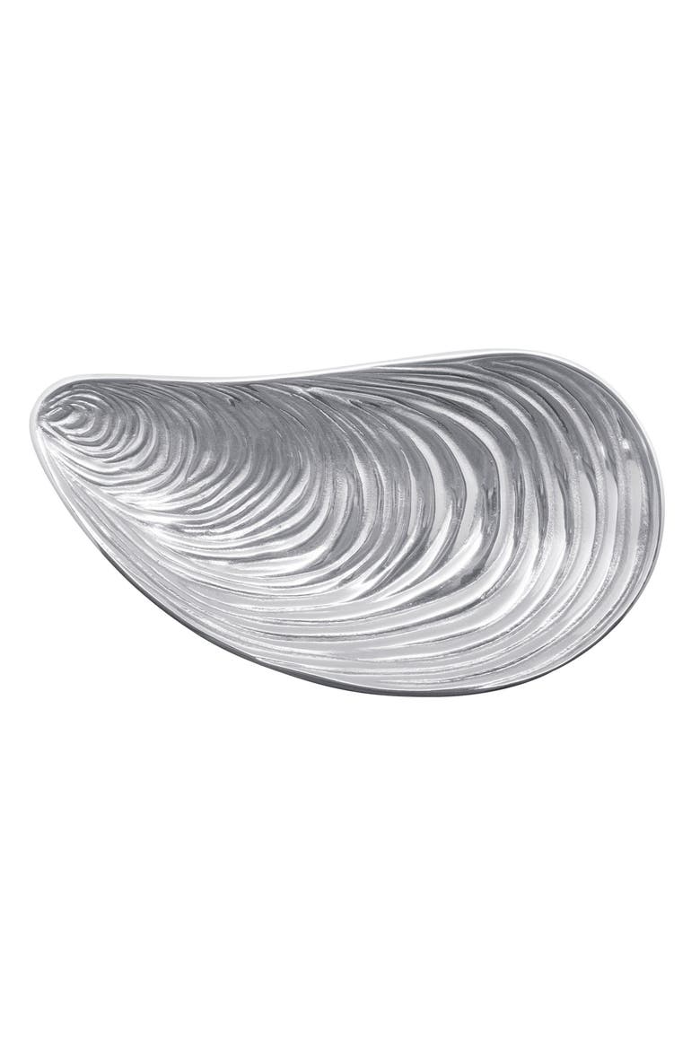 Mussel Dip Dish, Main, color, SILVER