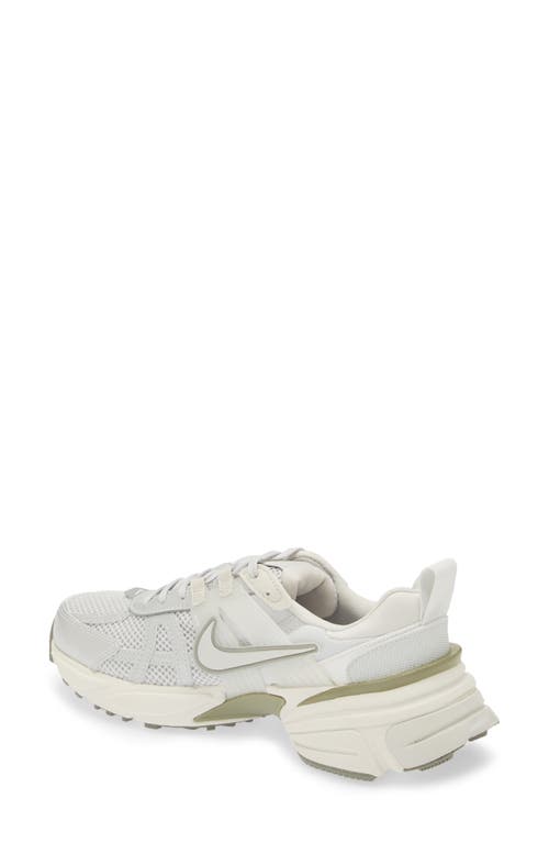 Nike V2k Run Mesh Sneakers With Dual-density Foam In Dust/silver/white
