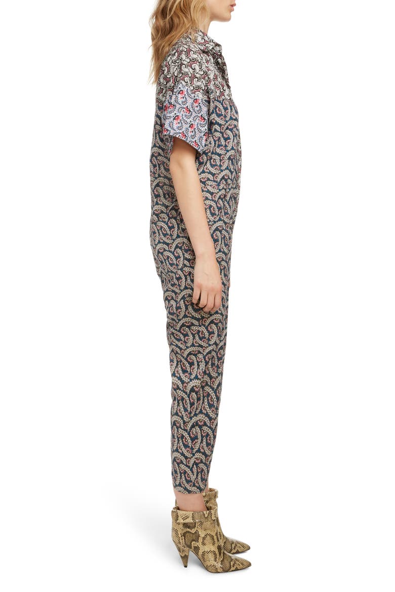 Lindsie Print Jumpsuit, Alternate, color, PINK
