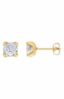 Adornia Men's Cubic Zirconia 8mm Round Stud Earrings