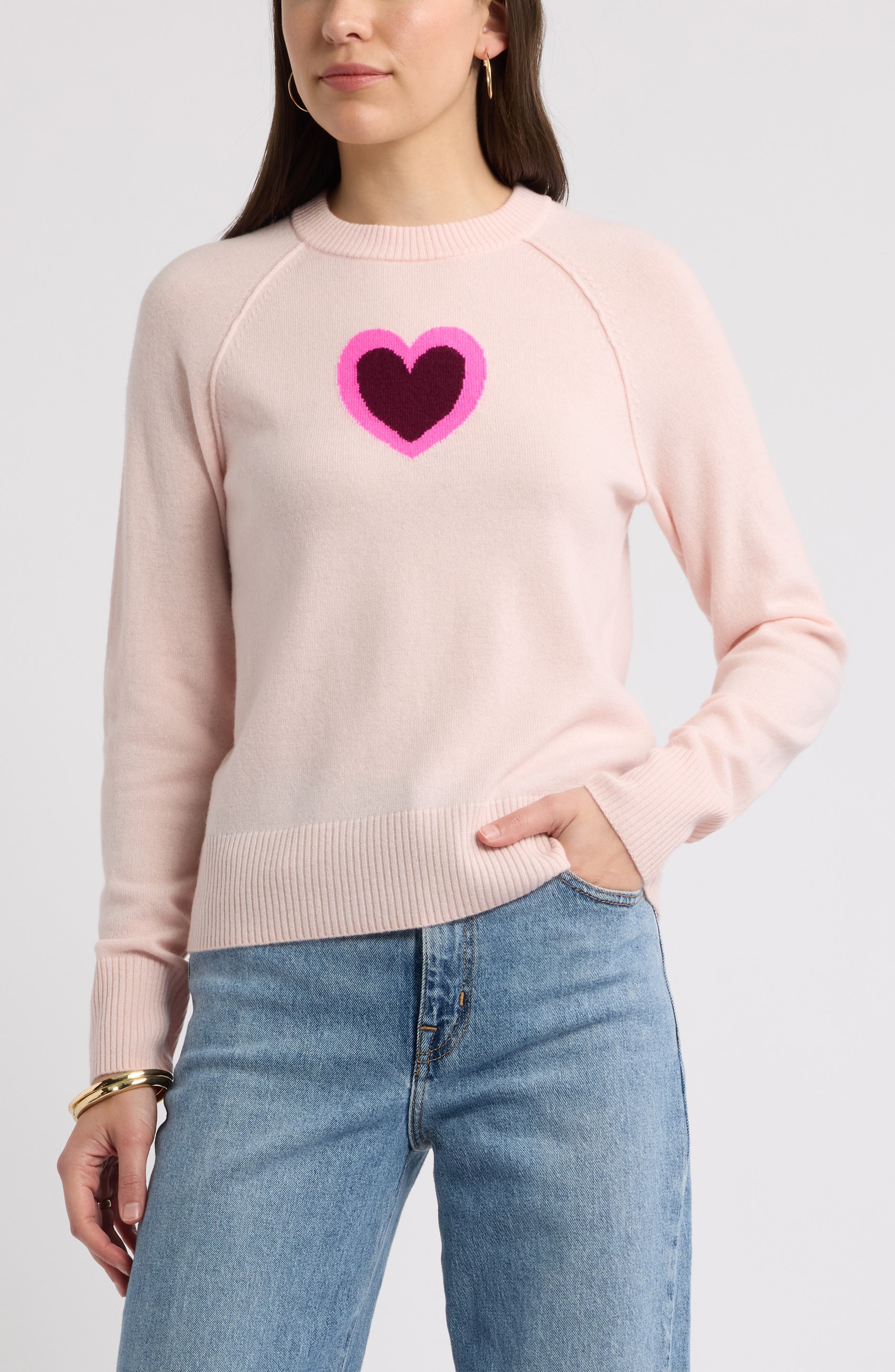 selected PINK LAYERED HEART