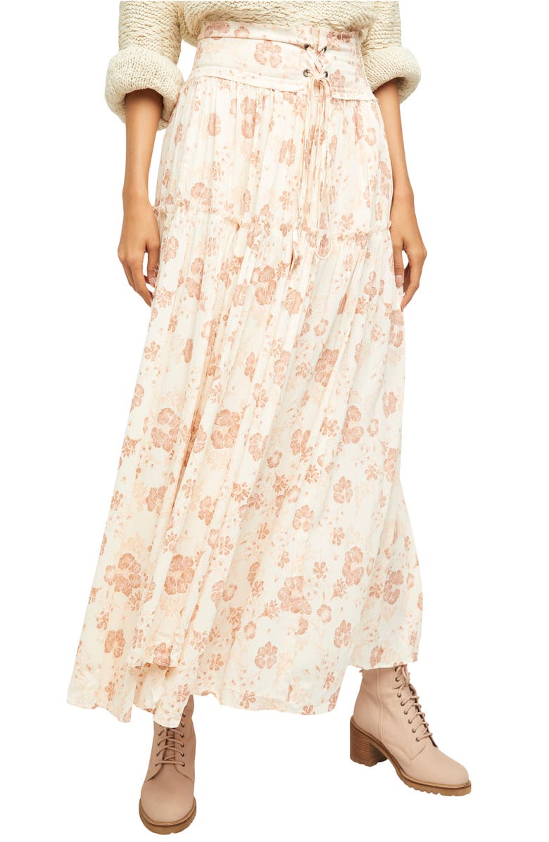 Free People Magnetic Meadows Maxi Skirt, Main, color,