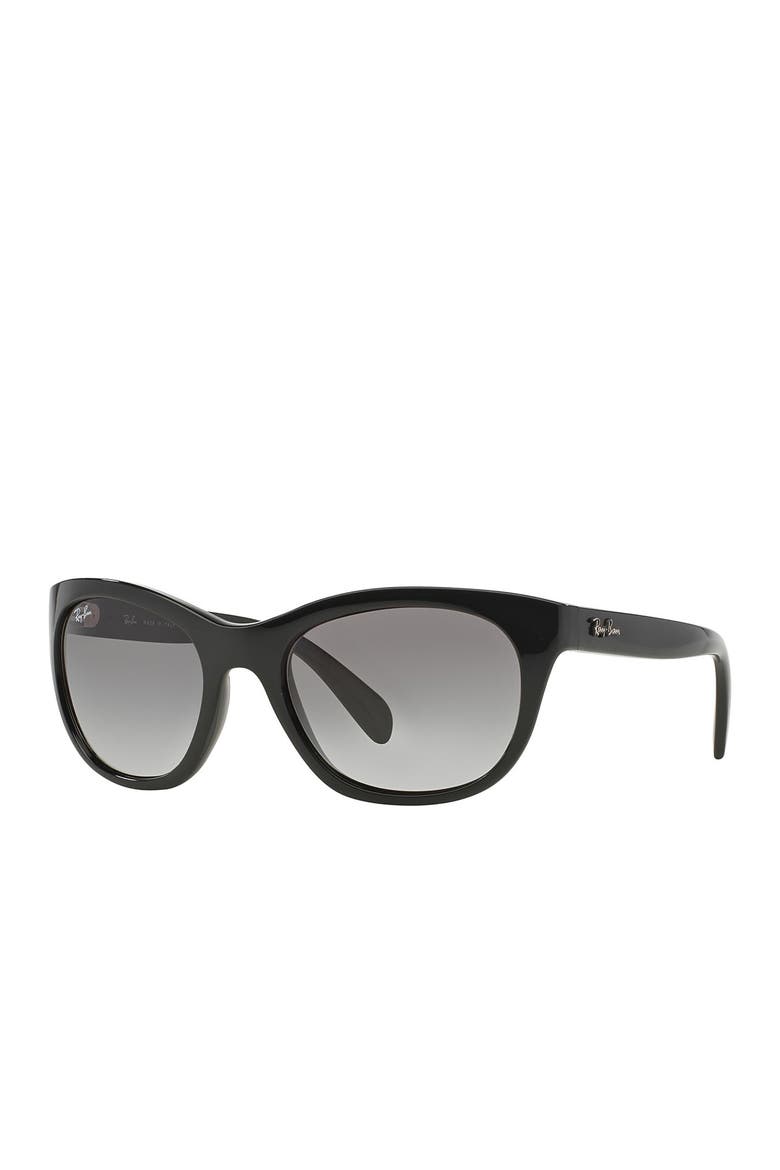 Highstreet 56mm Cat Eye Sunglasses, Alternate, color, BLACKDNU