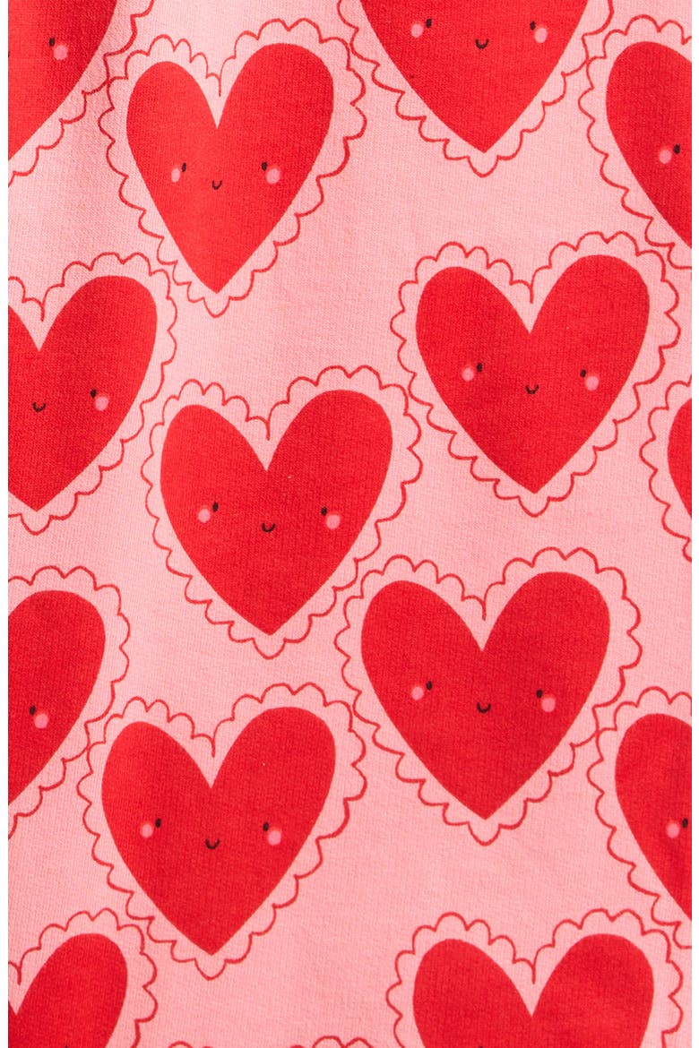 Kids' Happy Hearts Cotton Pants, Alternate, color, RED