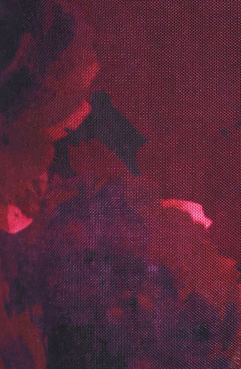 Petal & Pup Carella Floral Ruffle Hem Maxi Dress, Alternate, color, Red Floral