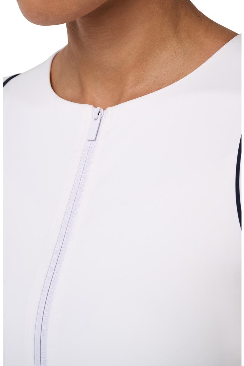 Sunfire Move Knit Zip Front Tank, Alternate, color, WHITE