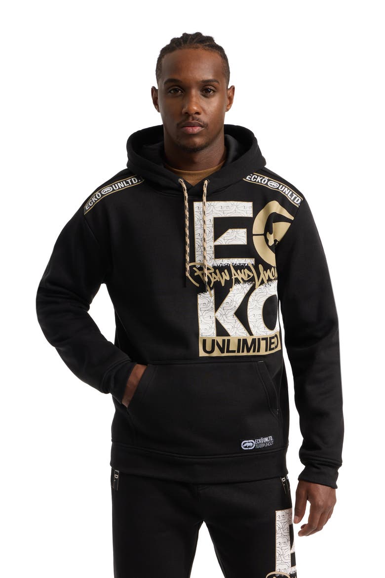 Uptown Po Hoodie, Main, color, Black
