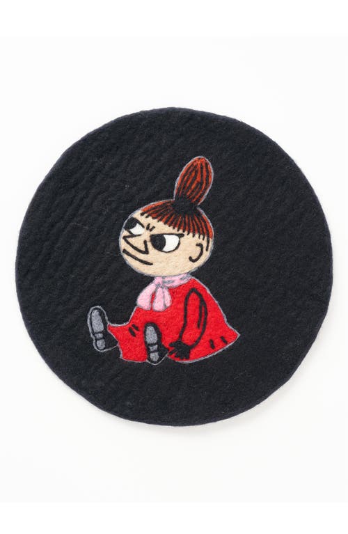 Klippan Kids' Handmade Little My Woven Wool Seat Pad In Black
