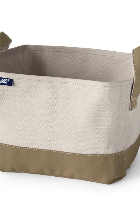 Large Canvas Storage Tote