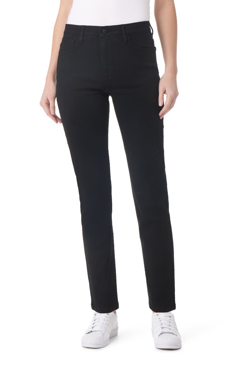 CURVE APPEAL Tummy Tucking High Rise Comfort Waist Straight Leg Jeans, Main, color, 