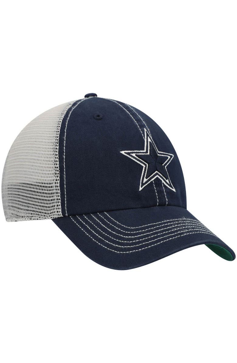 '47 Men's '47 Navy/White Dallas Cowboys Trawler Trucker Clean Up Snapback Hat, Alternate, color, 