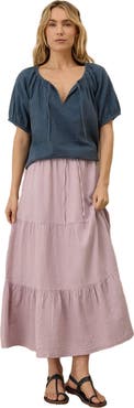 Pact Organic Cotton Coastal Double Gauze Boho Popover