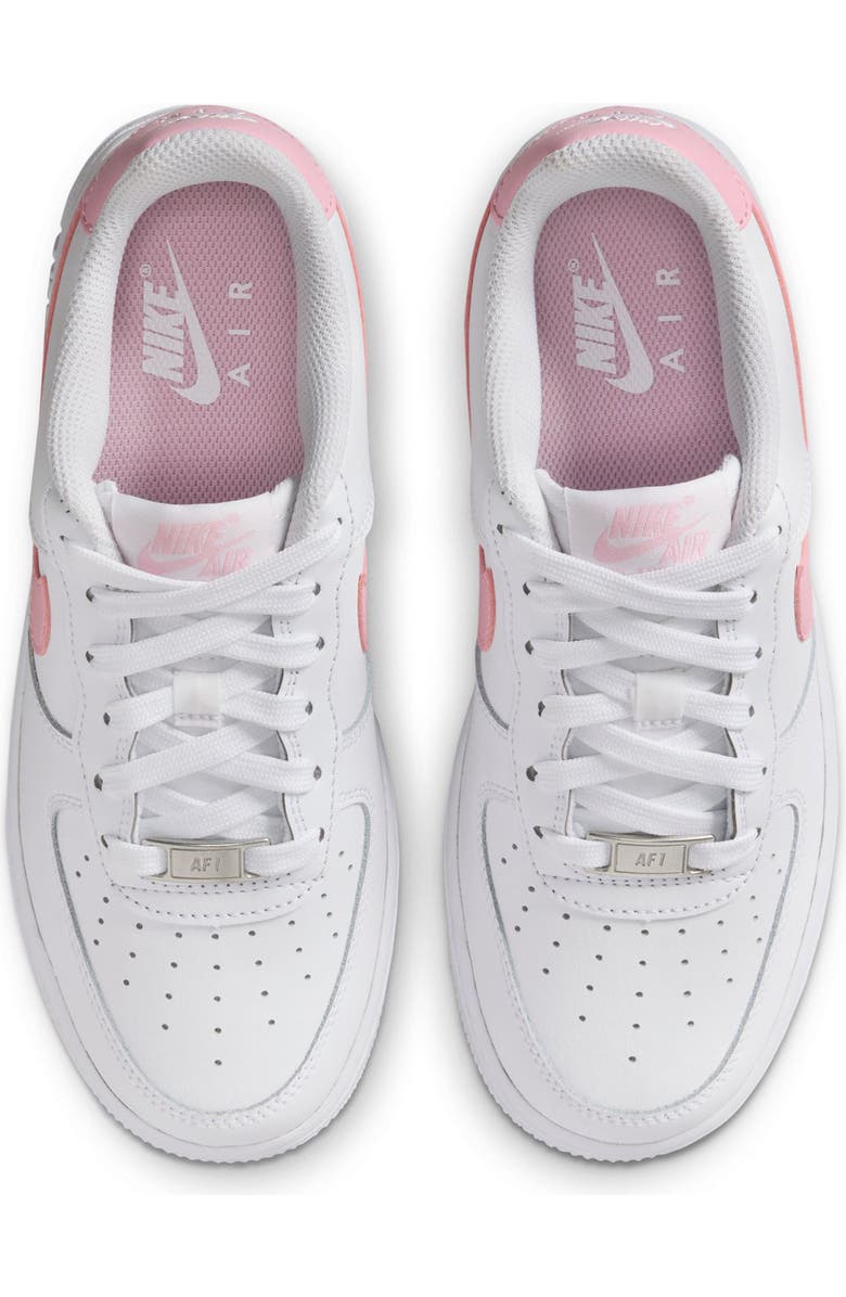 Nike Kids' Air Force 1 Sneaker, Alternate, color, 115 White/Mdsfpk