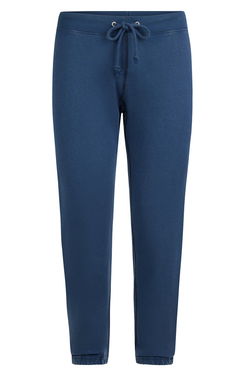 SKIMS Lightweight Fleece Shrunken Joggers, Alternate, color, Washed Navy