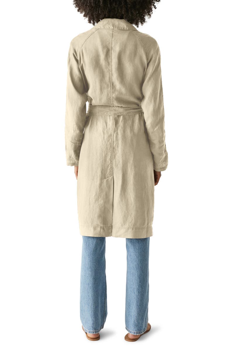 Michael Stars Belinda Belted Linen Coat, Alternate, color, 