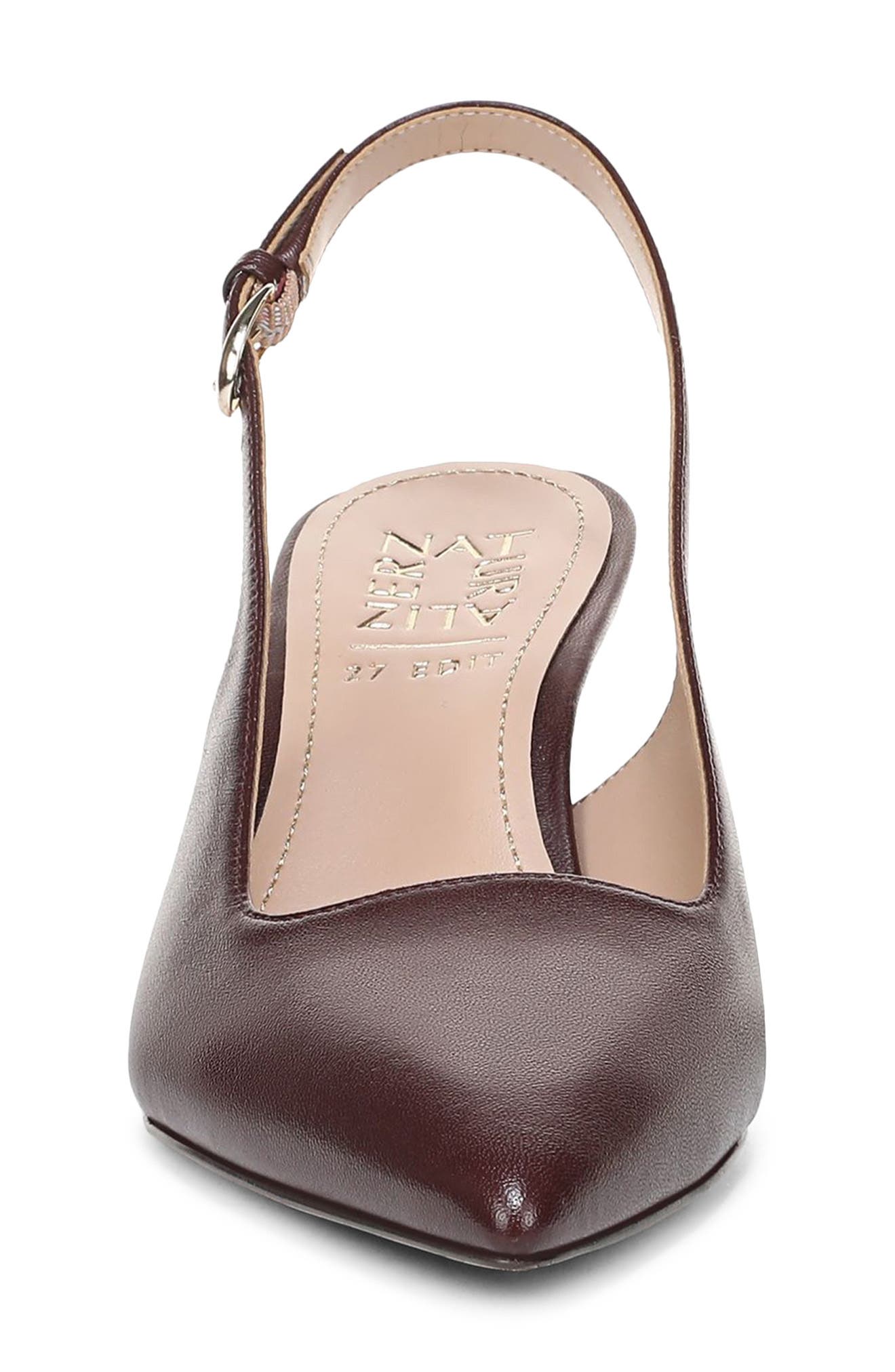 Madison Slingback Pointed Toe Pump, Alternate, color, CABERNET