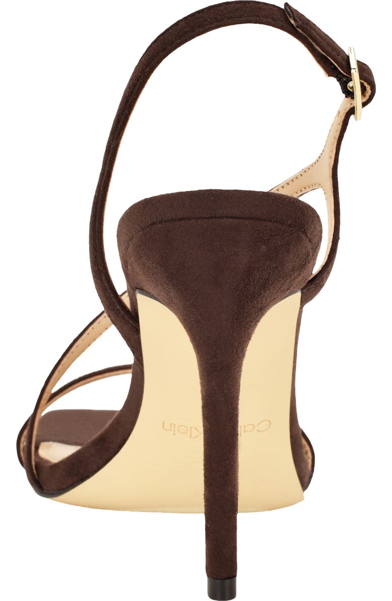 Calvin Klein Tansley Slingback Sandal, Alternate, color, Dark Brown