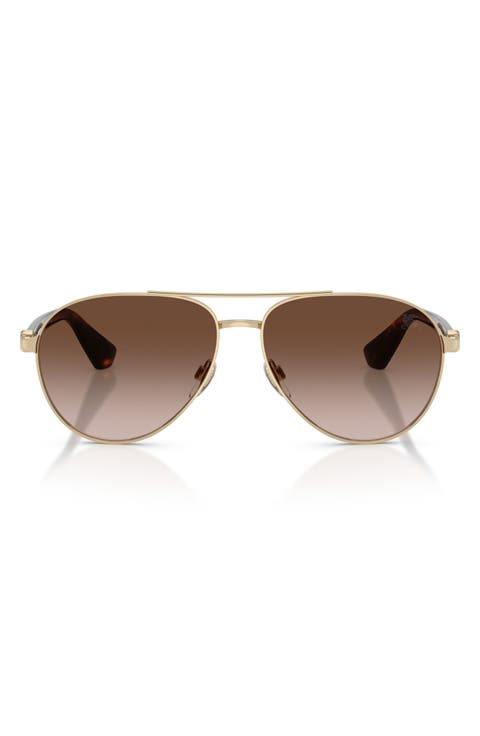 59mm Gradient Pilot Sunglasses