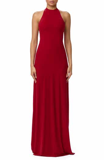 Bow Halter Maxi Dress