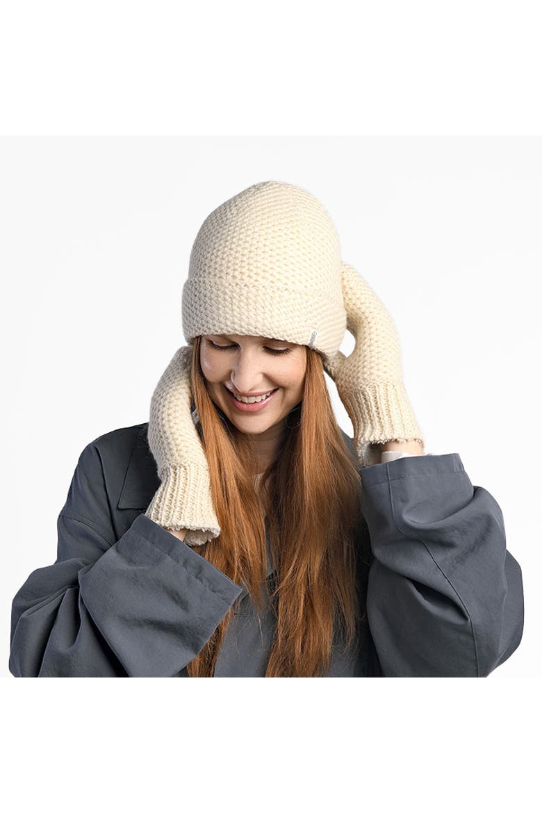 Hand Knit Baltic Hat, Alternate, color, White