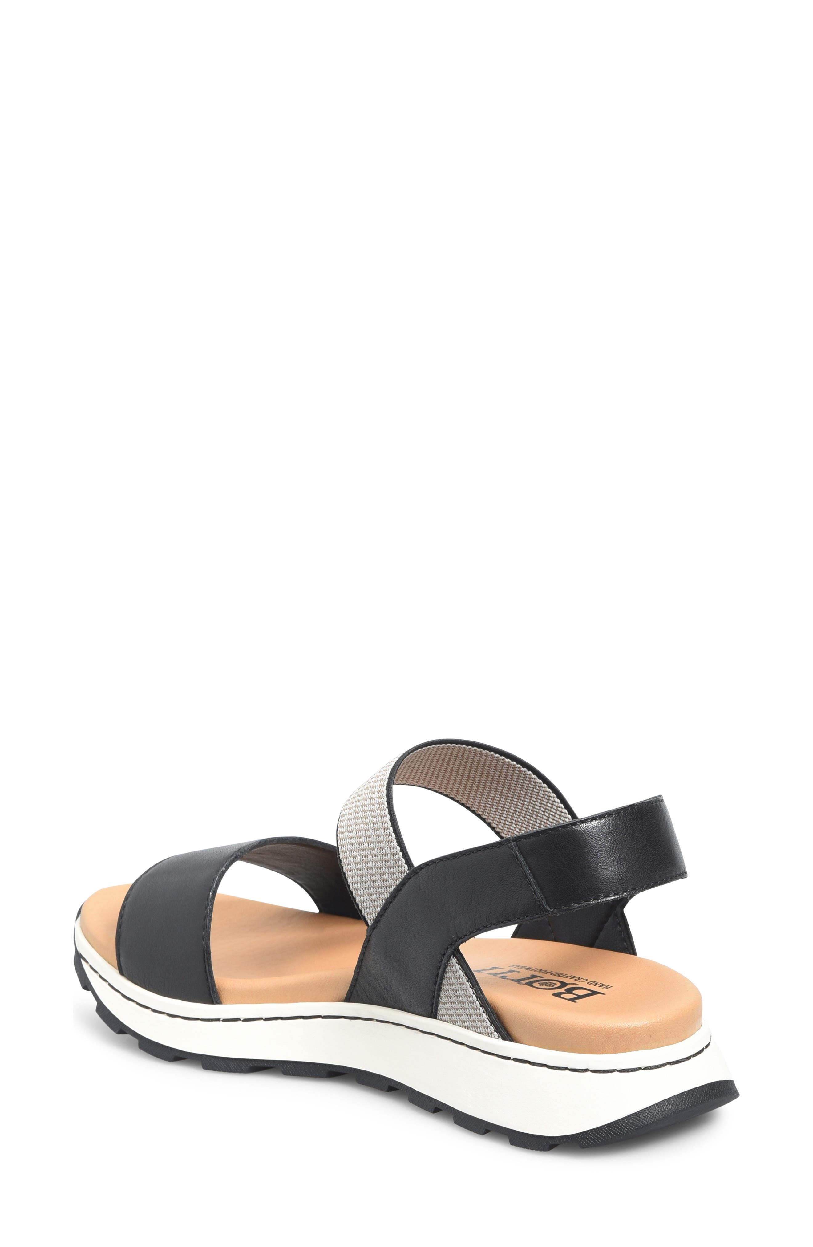 Børn Mimi Ankle Strap Sandal, Alternate, color, Black Leather