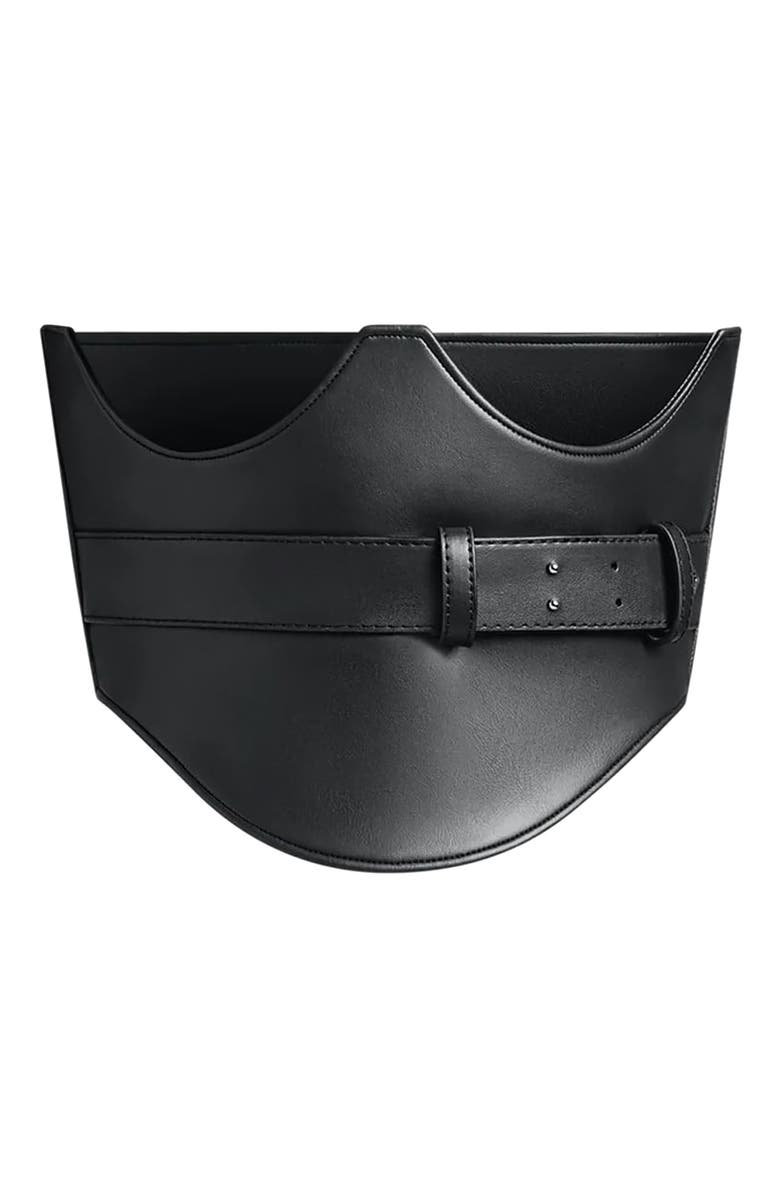 Manière De Voir Leather Corset Belt, Main, color, 
