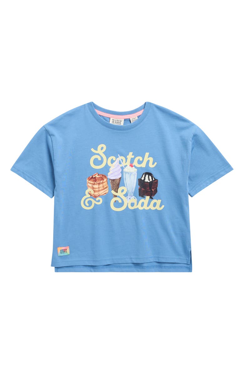 Scotch & Soda Kids' Cotton Jersey Graphic T-Shirt, Main, color, Riviera